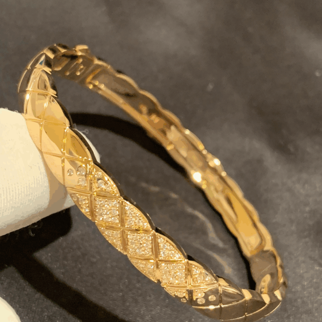 18K Yellow Gold Coco Crush bracelet with Diamonds