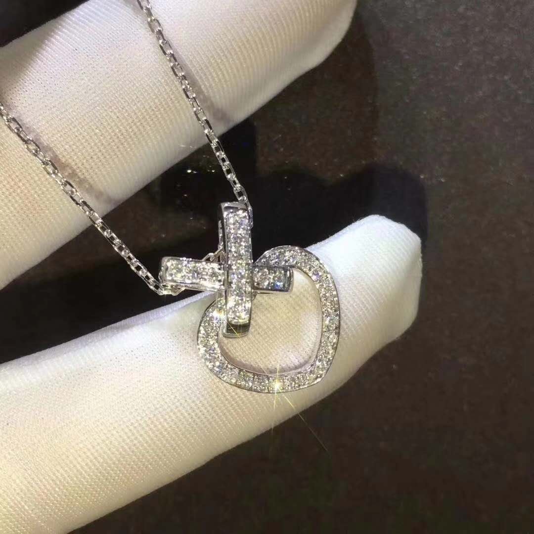 Chaumet Jeux de Liens Heart Necklace with Diamonds